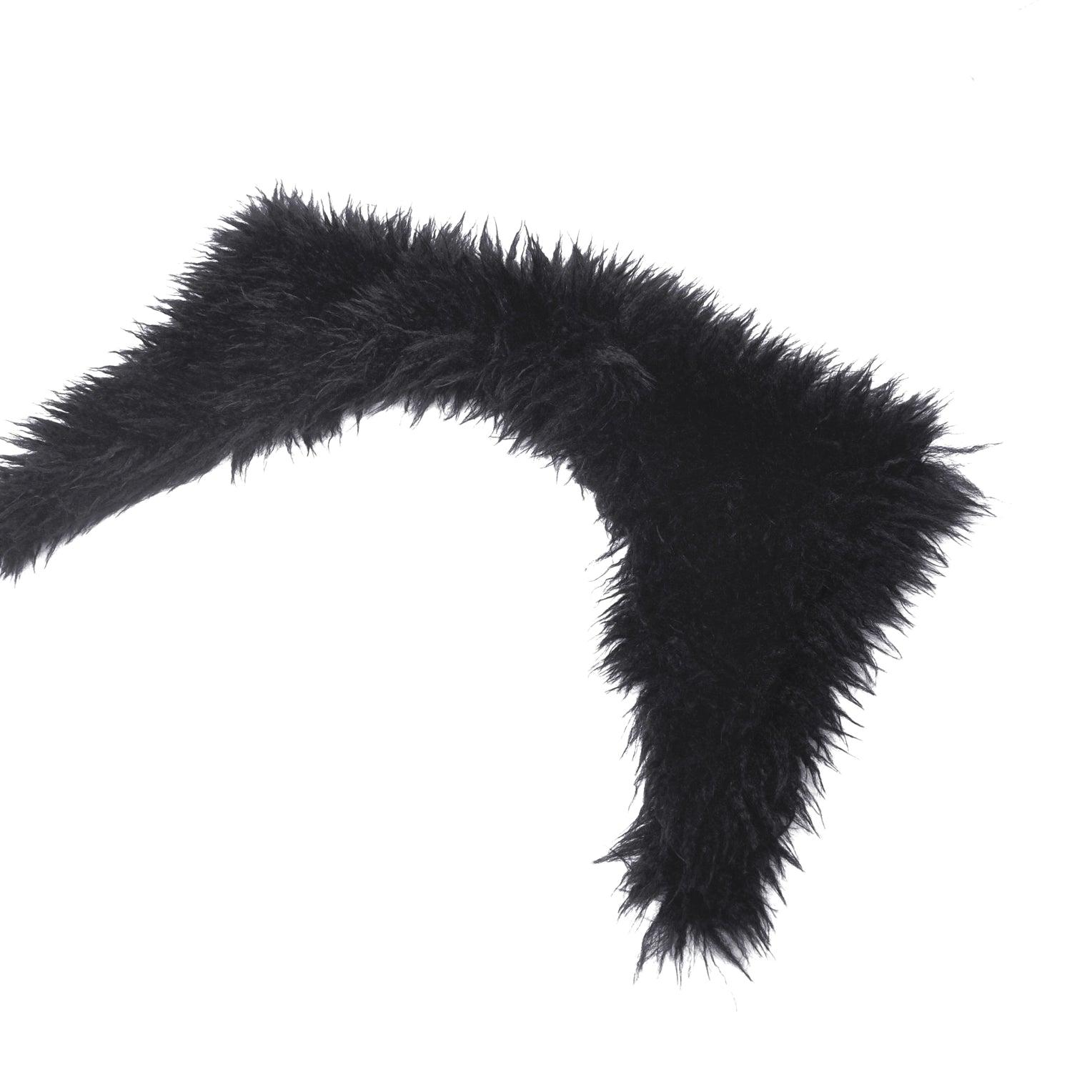 Abrigo Largo con Cuello de Pelo y Lazada Trasera