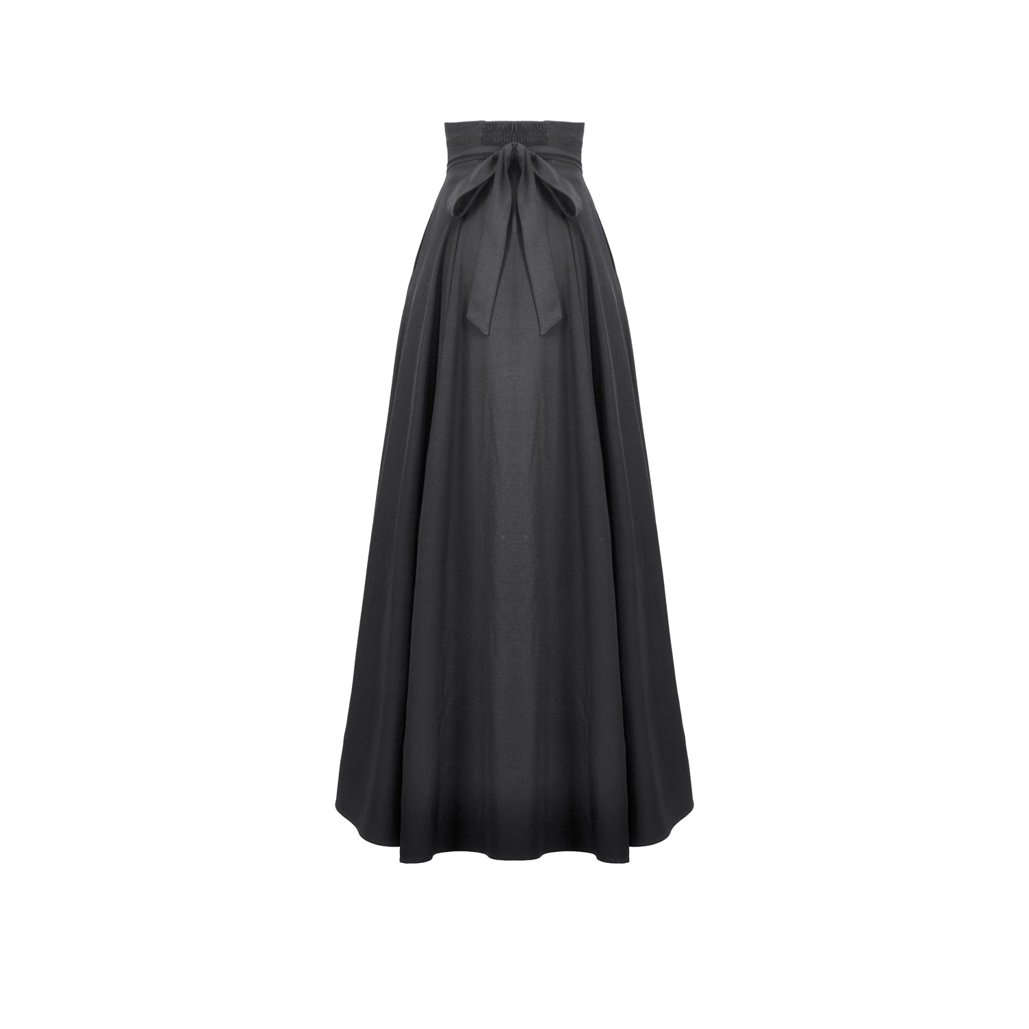 Falda Larga Victoriana de Talle Alto y Encaje