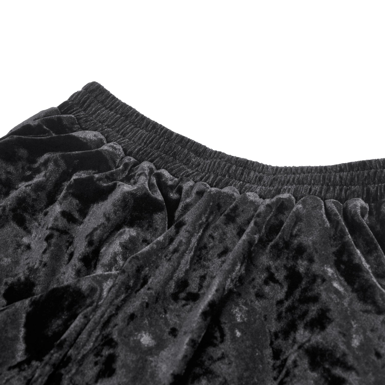 Saia Gótica Maxi Veludo Renda Preta