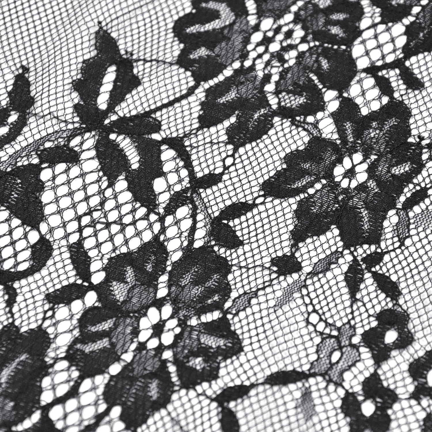 Saia Gótica Maxi Veludo Renda Preta