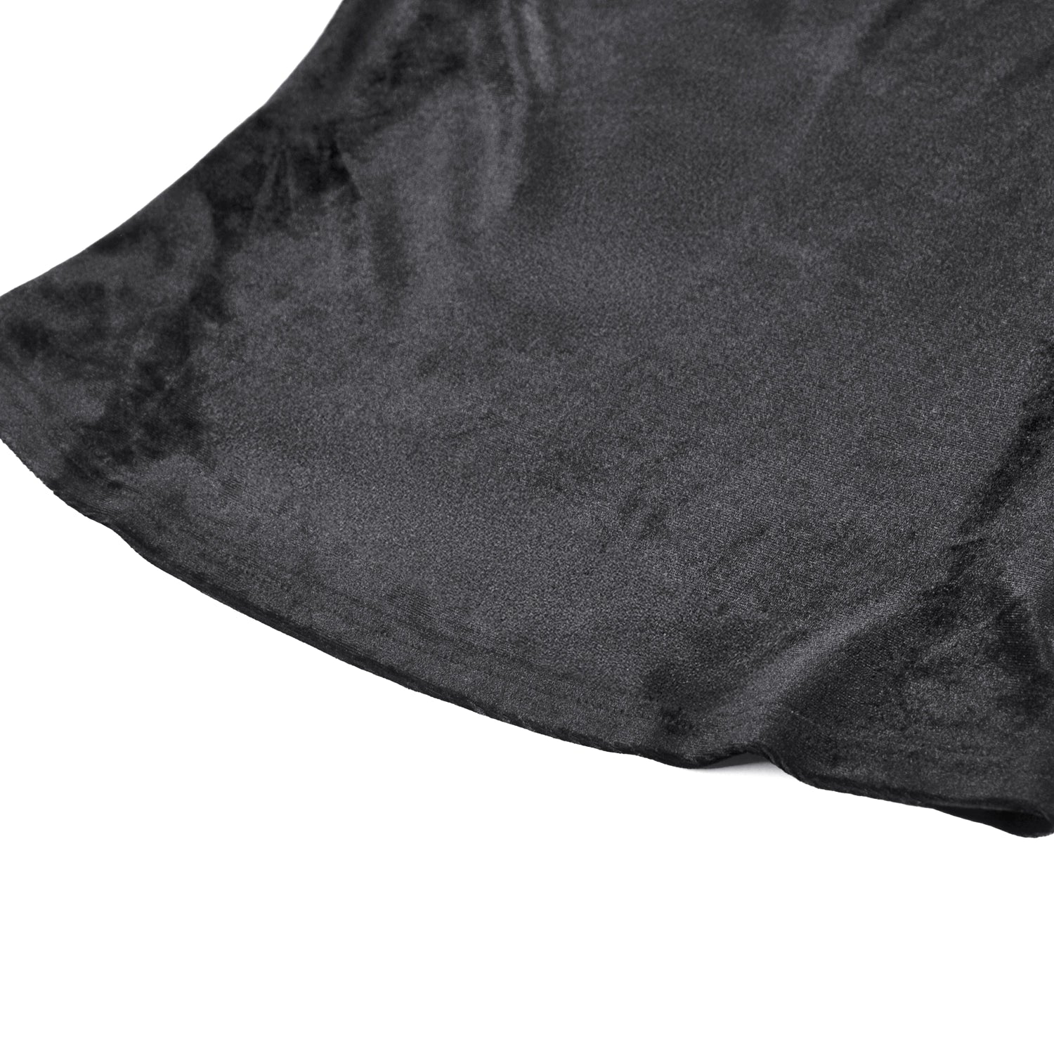 Top gótico de veludo com renda e mangas sino