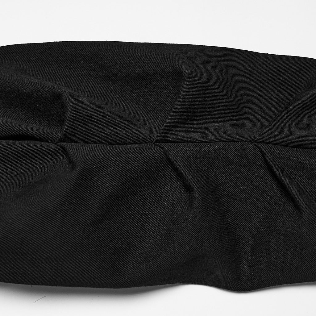 Pliegues del bajo fruncido del pantalón punk ancho