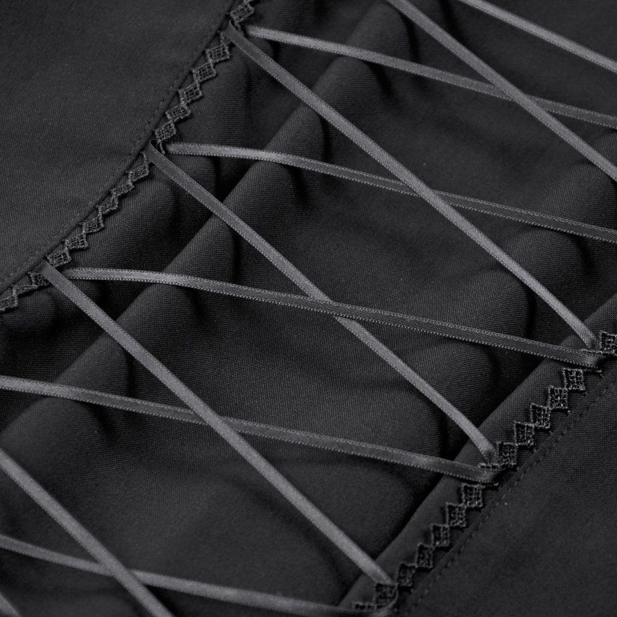 Blusa Gótica Negra Volantes | Mangas Abullonadas - Crazyinlove