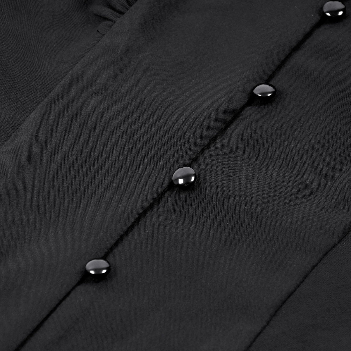 Blusa Gótica Negra Volantes | Mangas Abullonadas - Crazyinlove