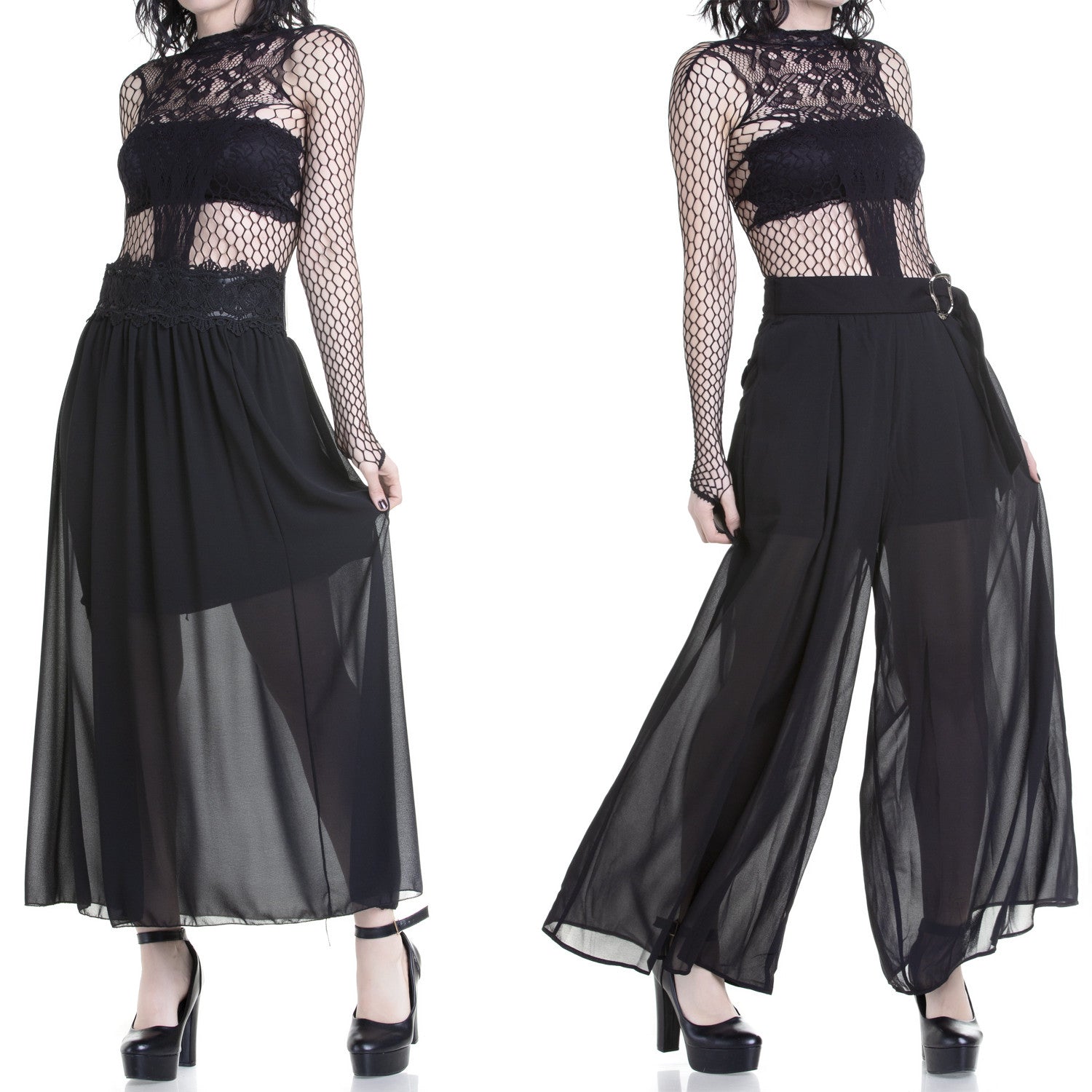 Body de Rejilla con Flores - Crazyinlove