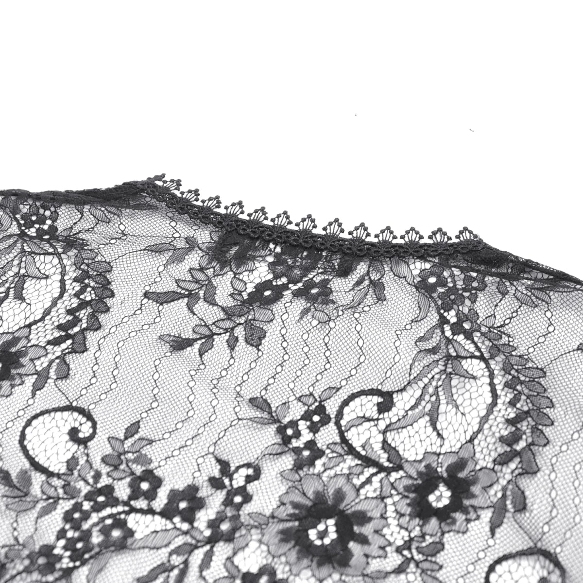 Bolero de Encaje Negro con Mangas Acampanadas - Crazyinlove