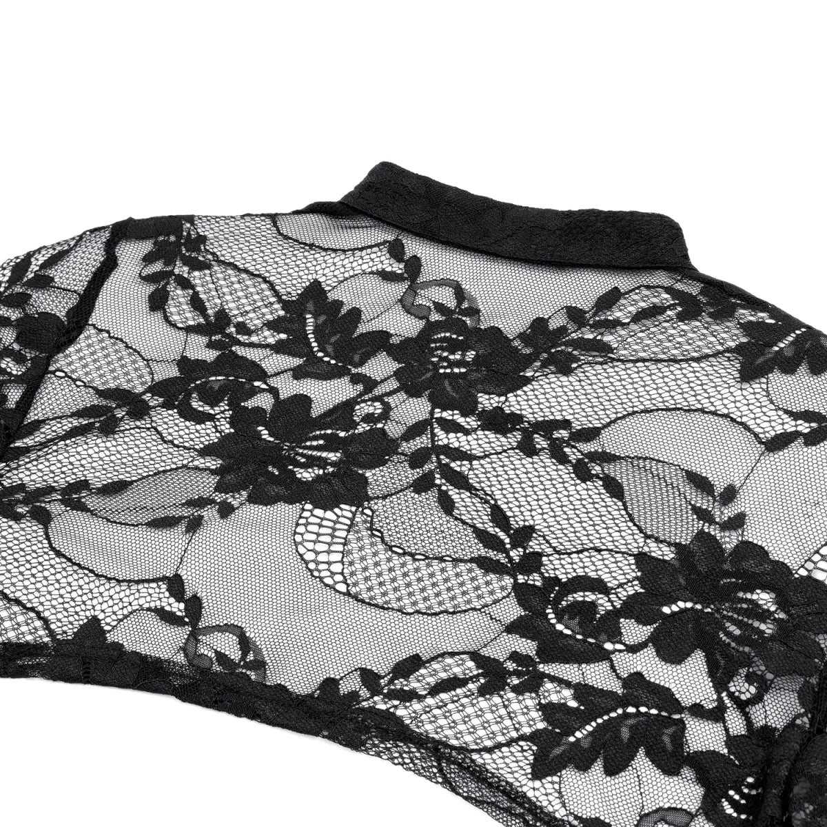 Bolero de Encaje Negro Victoriano con Mangas Acampanadas - Crazyinlove