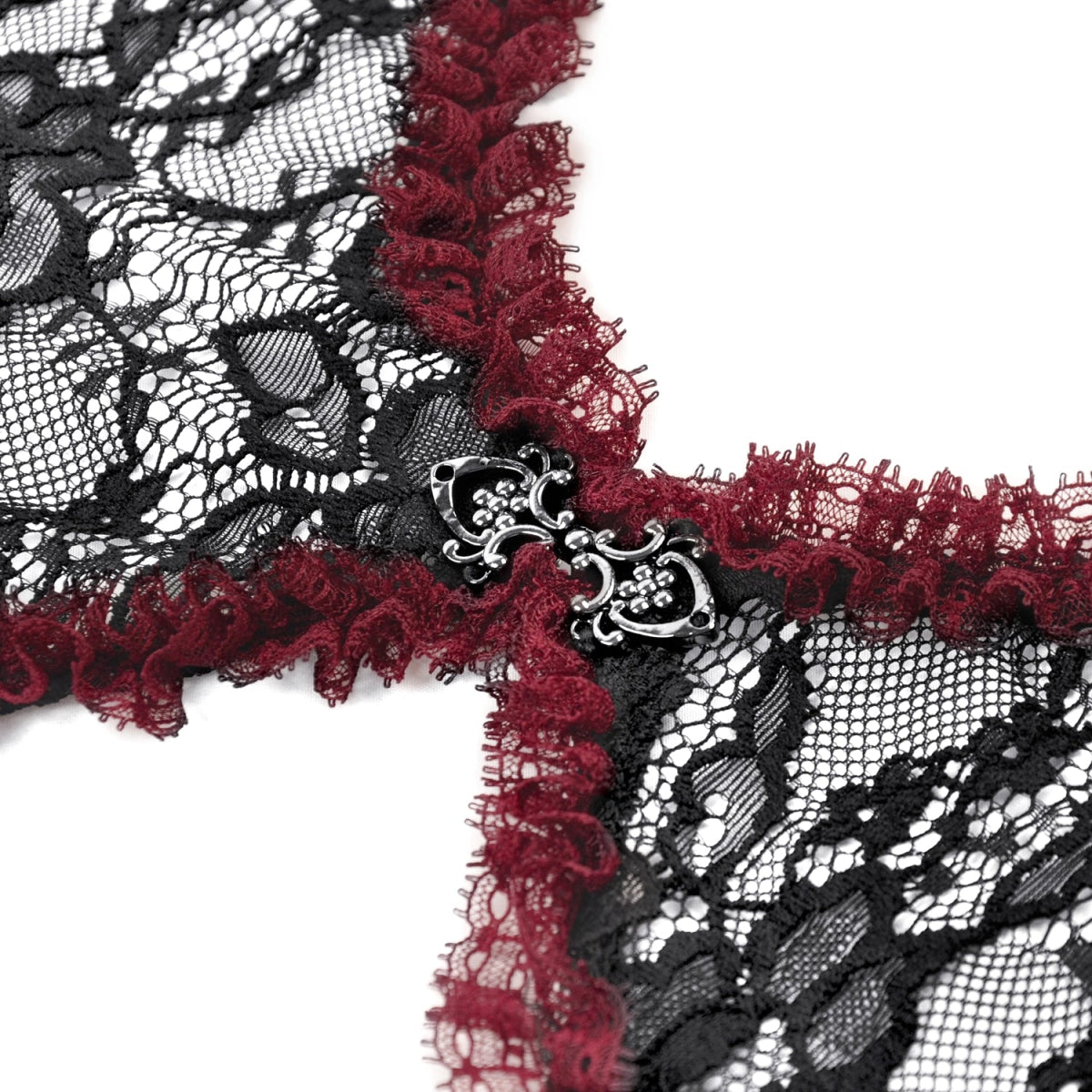 Bolero Encaje Negro Manga Larga Campana | Gótico Dark - Crazyinlove