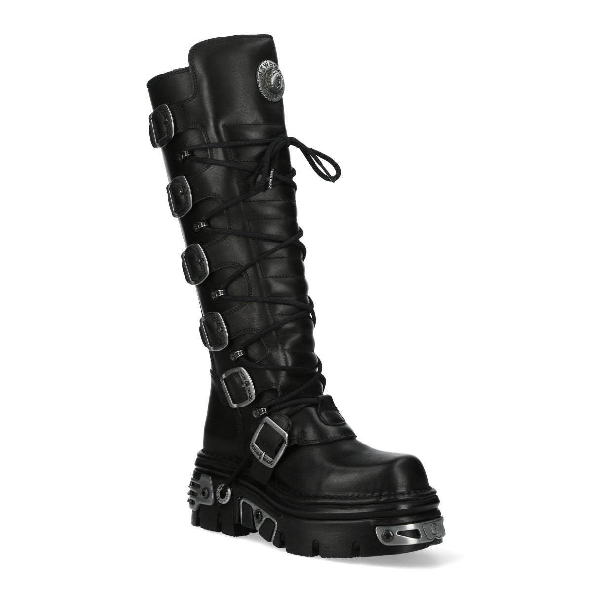 Bota Alta Gótica Hebillas New Rock - Crazyinlove