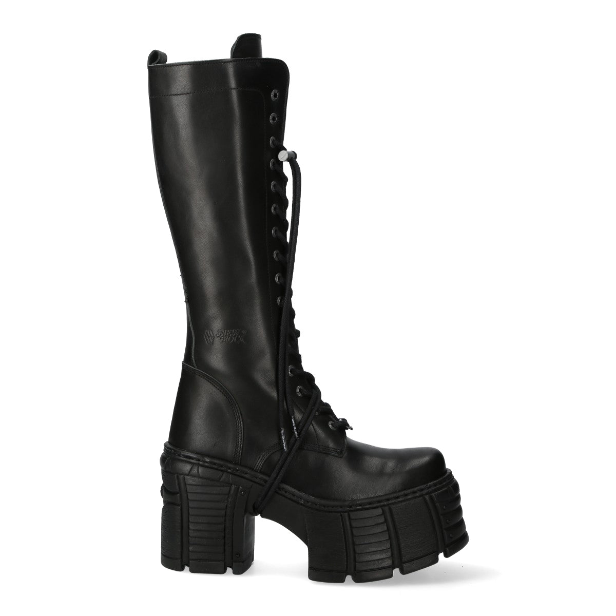 Bota Alta Heavy Plataforma Acordonada - Crazyinlove