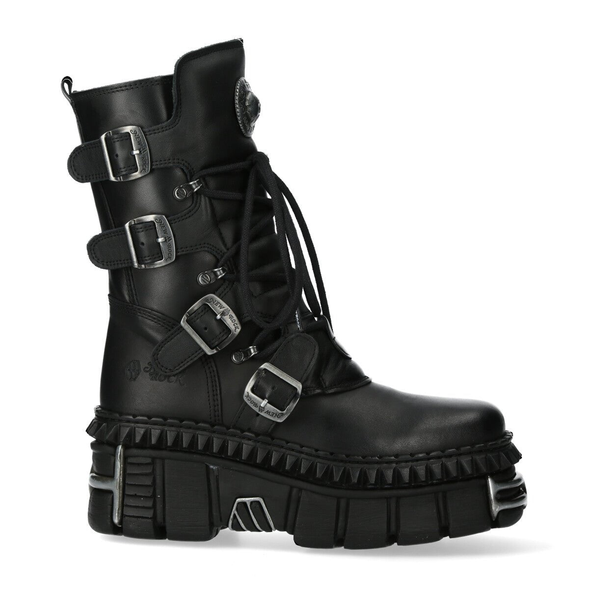 Bota Militar New Rock Hebillas Pinchos - Crazyinlove