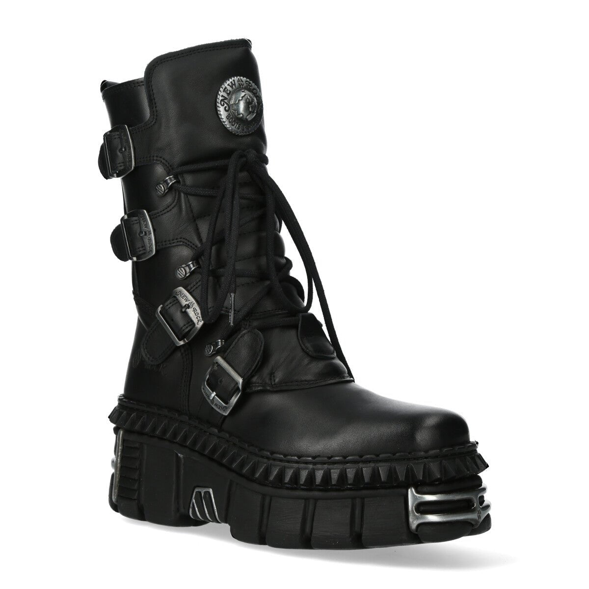 Bota Militar New Rock Hebillas Pinchos - Crazyinlove