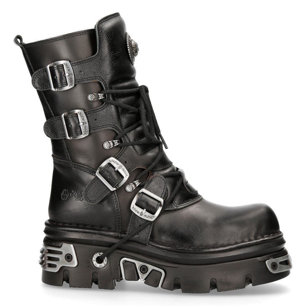 Botas New Rock Gótico Militar Hebillas - Crazyinlove