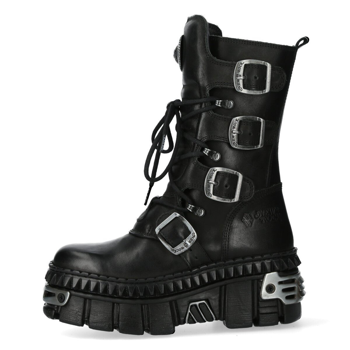 New Rock Punk Platform Ankle Boots with Buckles