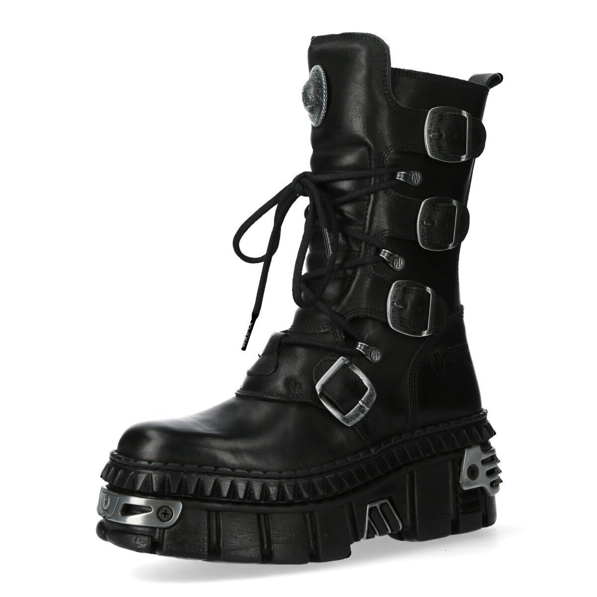 New Rock Punk Platform Ankle Boots with Buckles