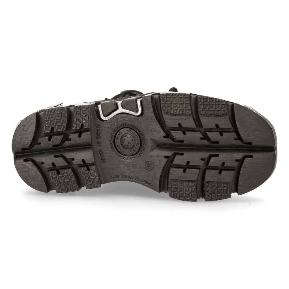 Botín Gótico Plataforma Púas Pentagrama - Crazyinlove