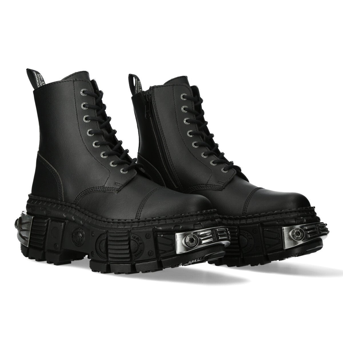 Botines New Rock Unisex de Cuero Sintético - Crazyinlove