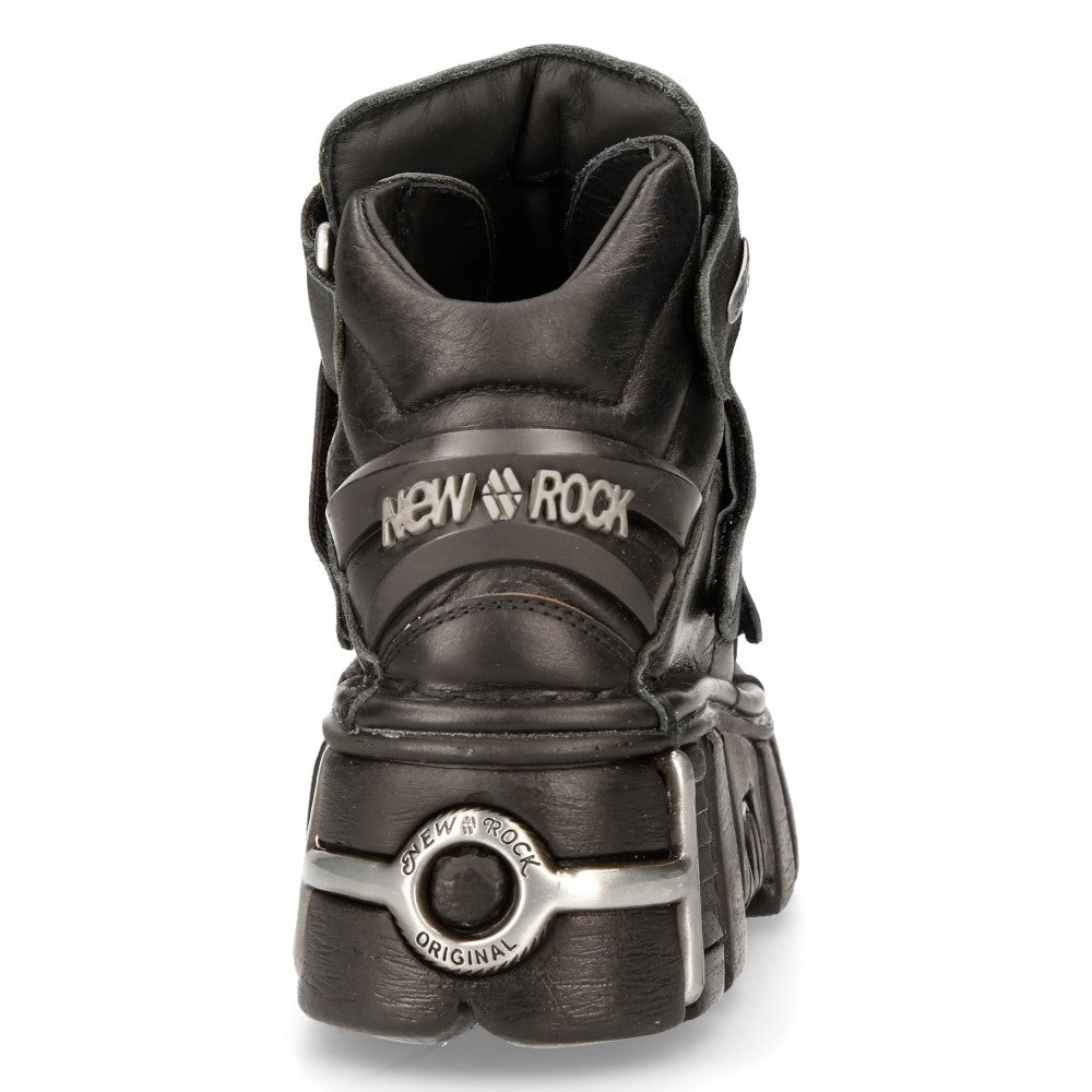 Trasera del botín New Rock M-285-S1 con aro metálico NEW ROCK ORIGINAL en el talón