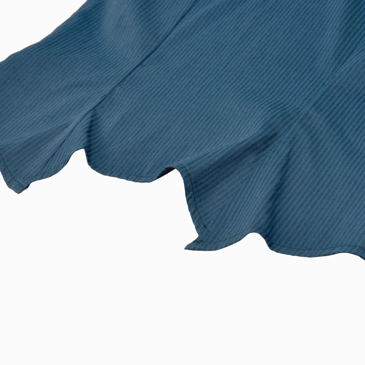 Camisa Azul con Jabot de Murciélago y Volantes - Crazyinlove