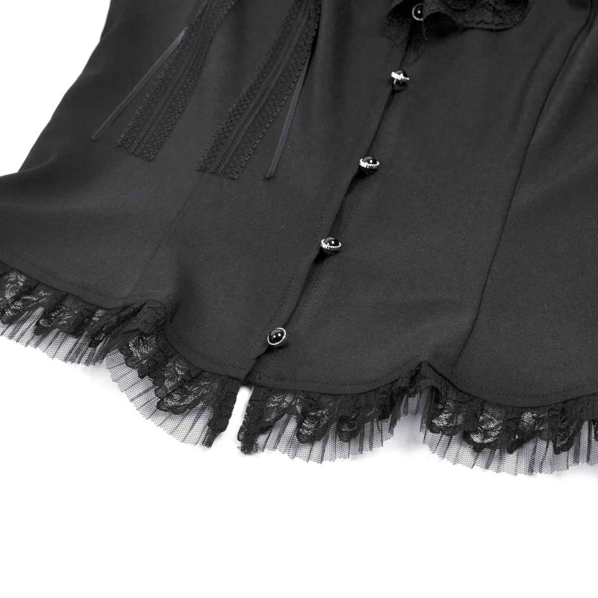 Camisa con Lazada Trasera y Detalle de Rosa - Crazyinlove