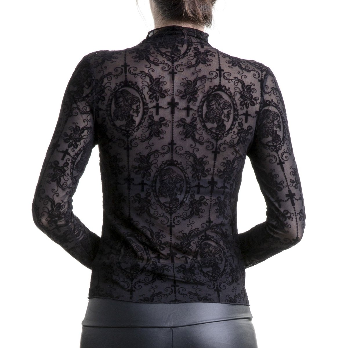 Camiseta Negra con Filigranas - Crazyinlove