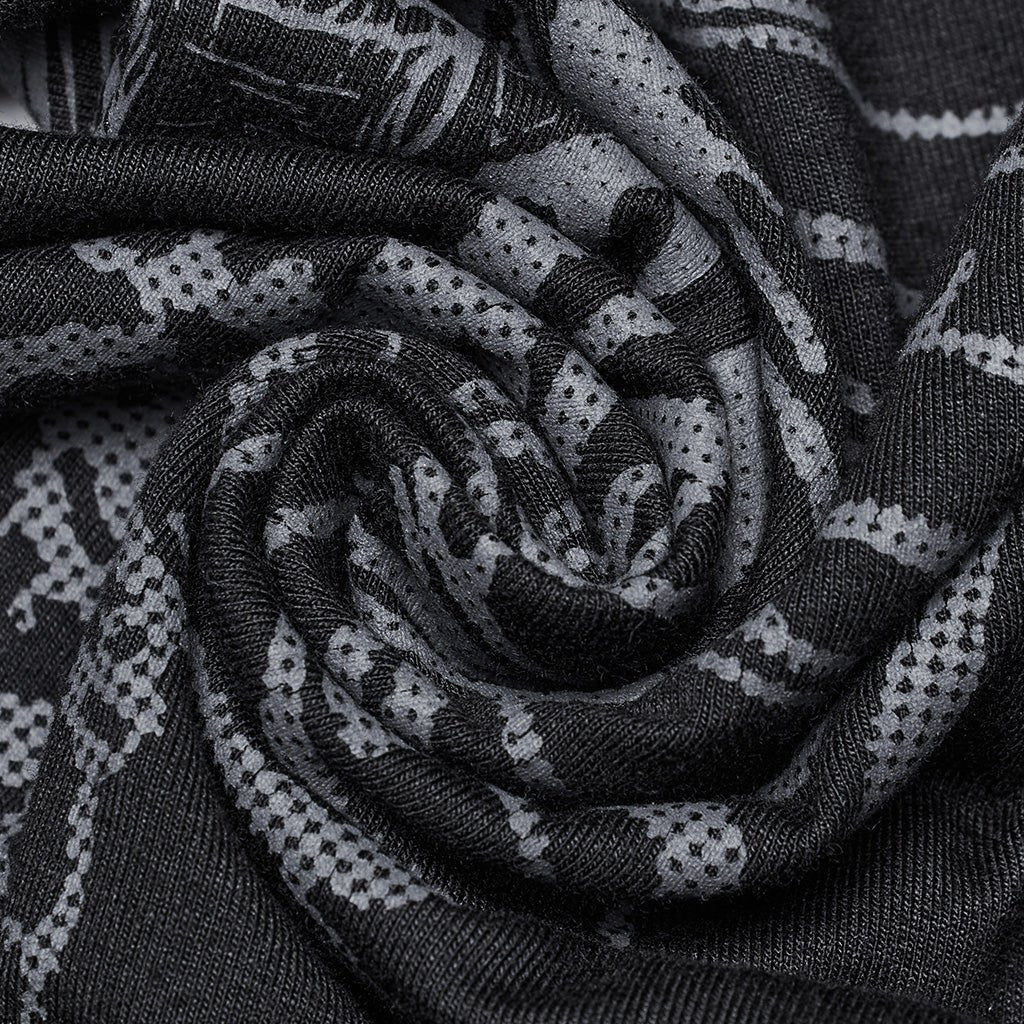 Tejido de punto de algodón con el estampado de trama de puntos