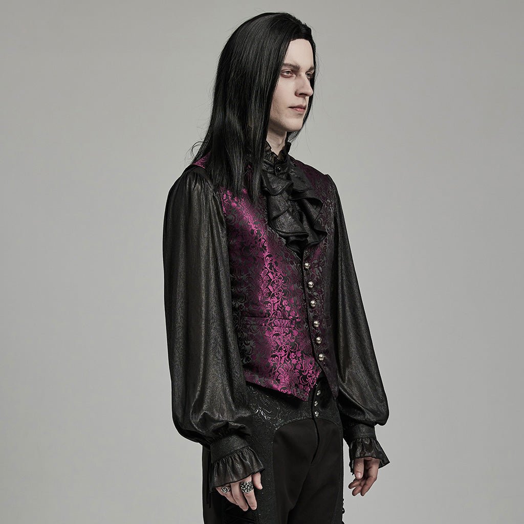 Chaleco Jacquard Rojo O Negro con Lazadas - Crazyinlove