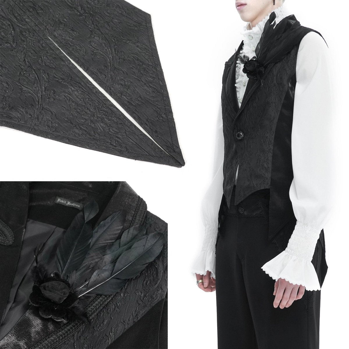 Chaleco Negro Elegante para Hombre - Crazyinlove