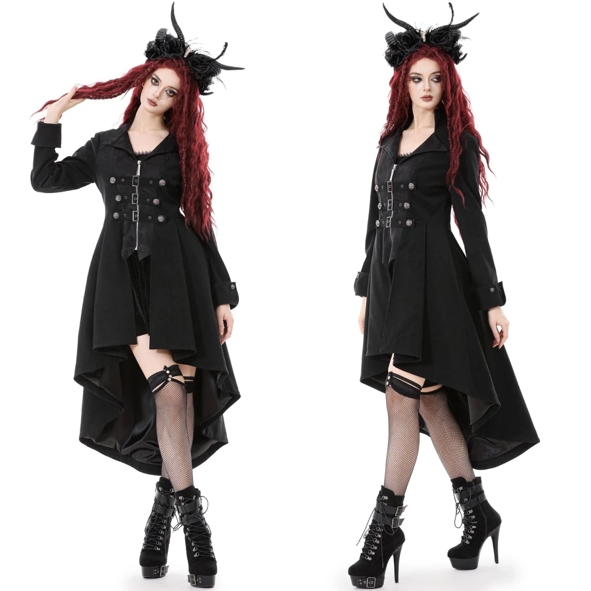 Chaqueta con Hebillas y Lazada Trasera - Crazyinlove