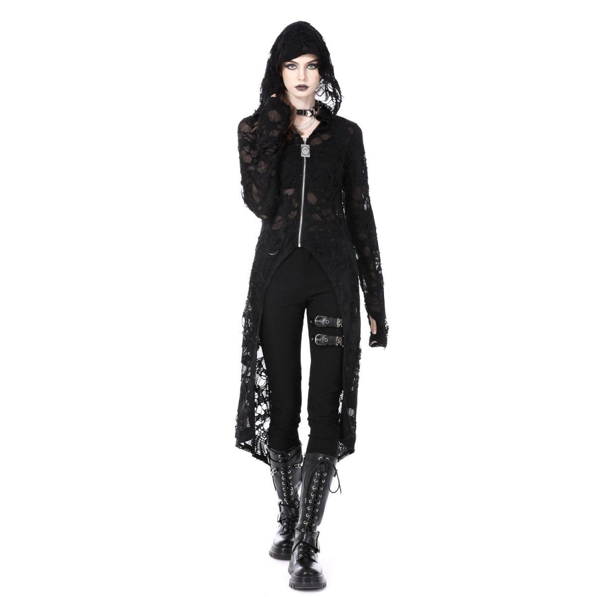 Chaqueta Larga con Capucha - Crazyinlove