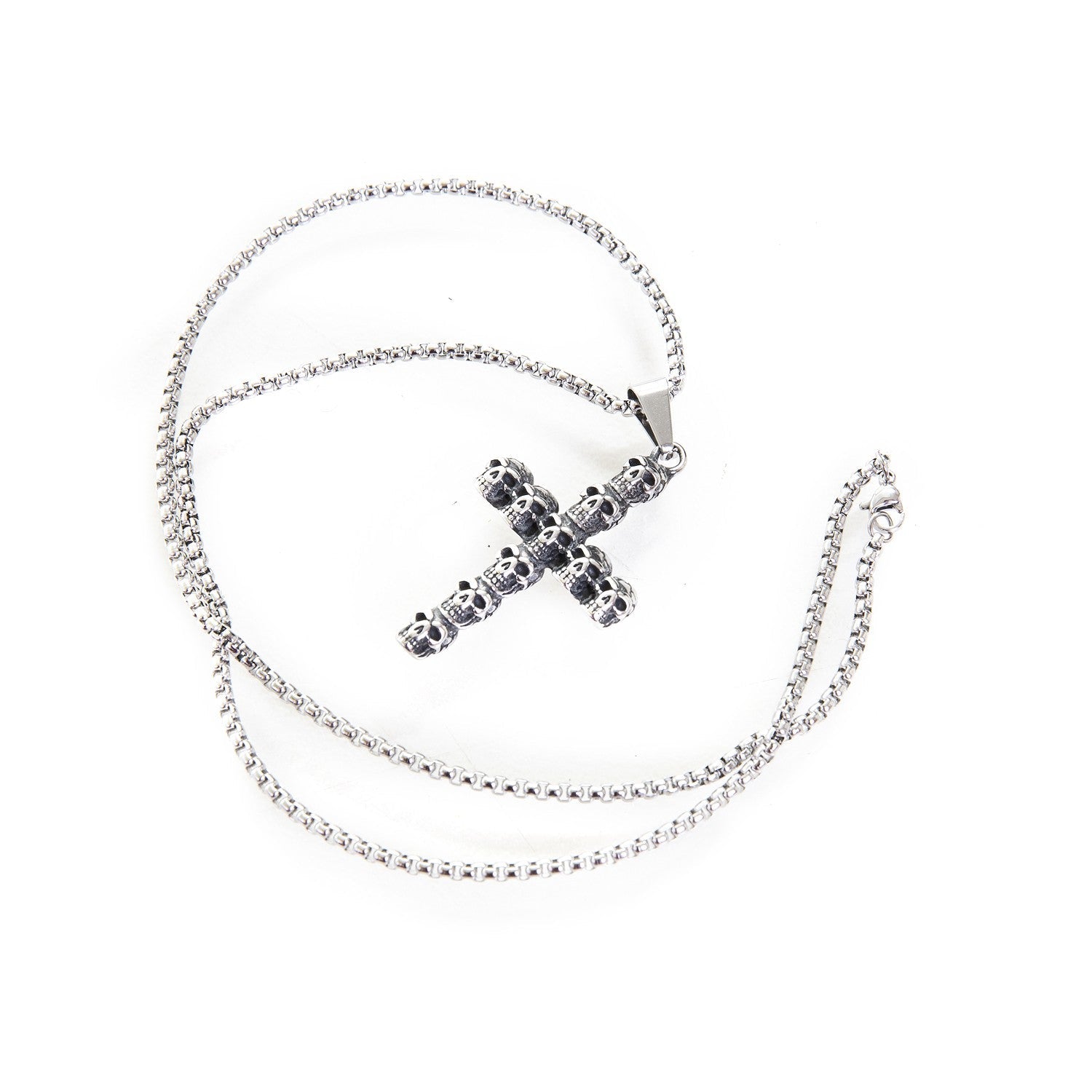 Collar con Cruz con Calaveras - Crazyinlove