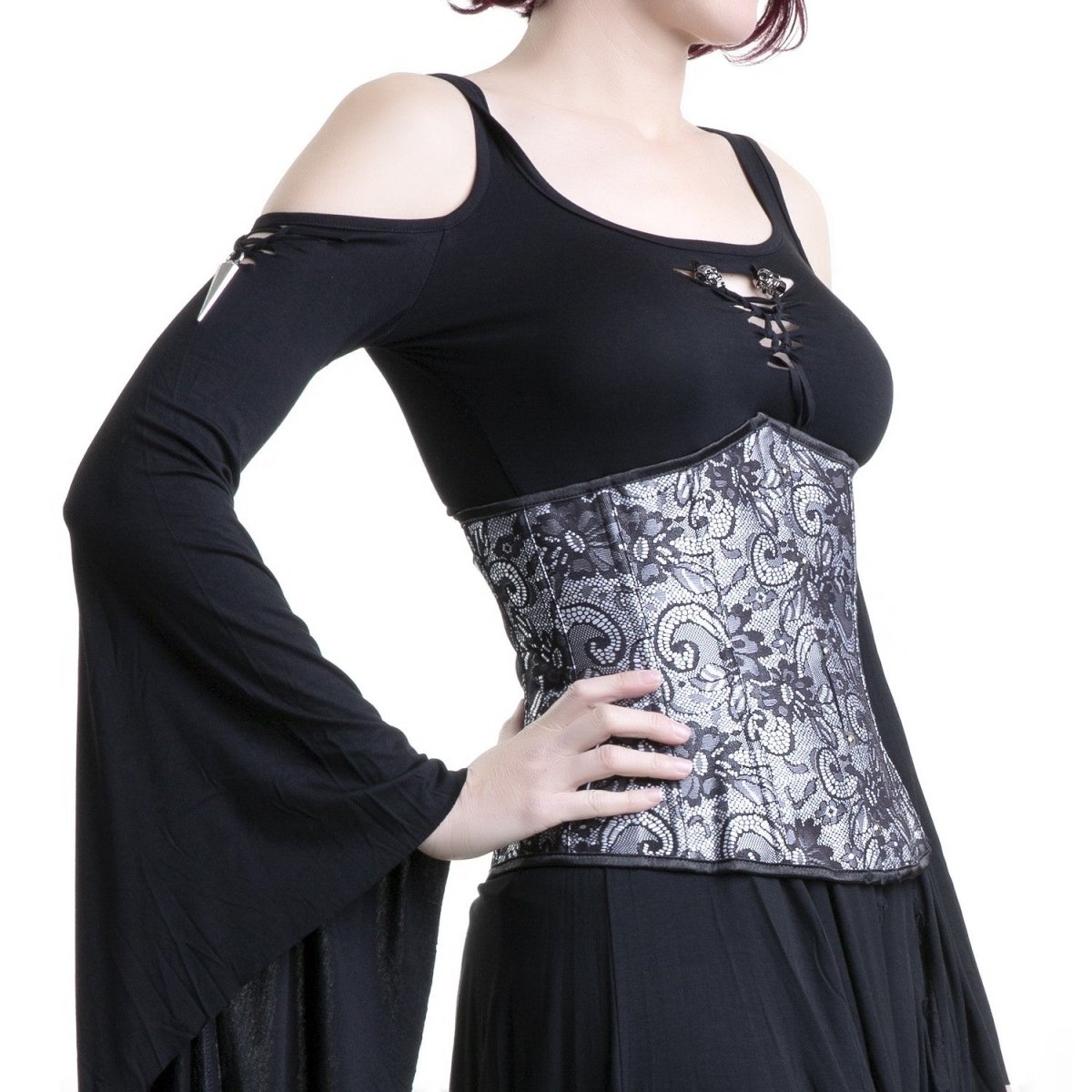 Corsé Bajo Pecho Gris - Crazyinlove