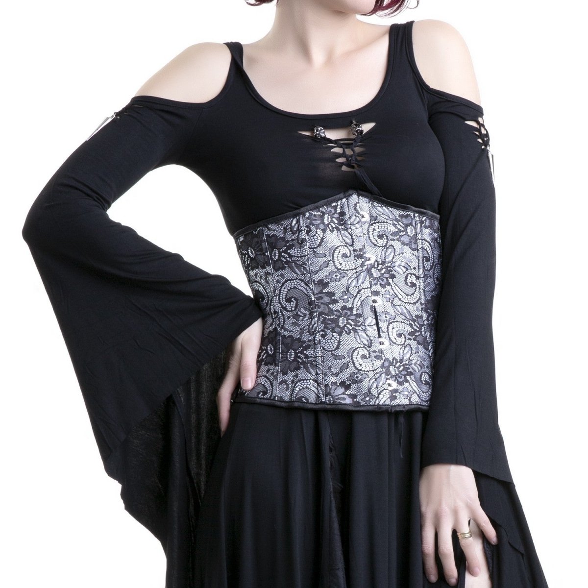 Corsé Bajo Pecho Gris - Crazyinlove