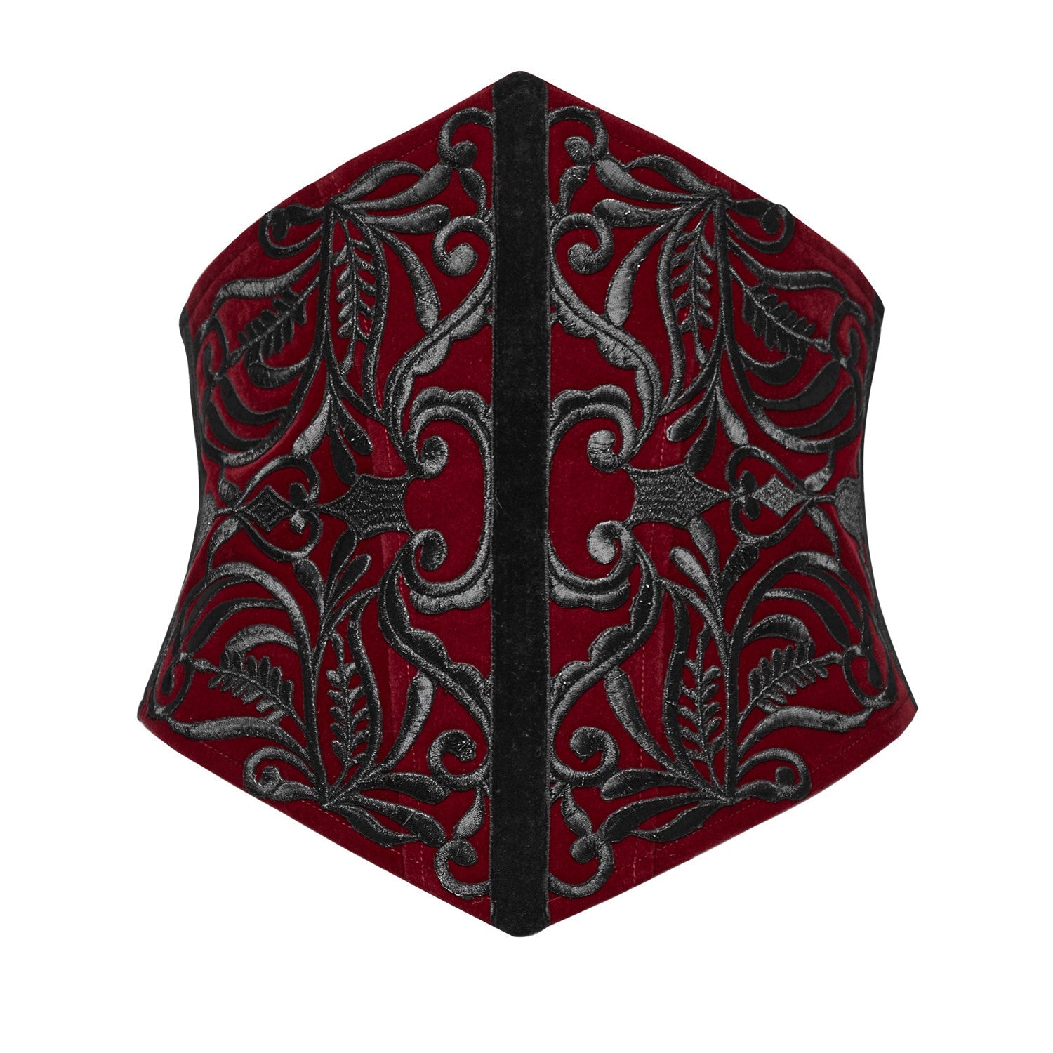 Corsé Bajo Pecho Rojo con Filigranas - Crazyinlove