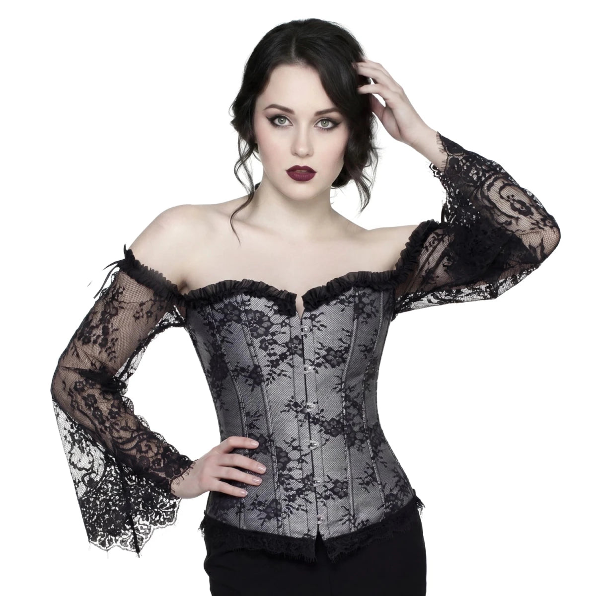 Corsé Plateado "Silver Nocturne" - Crazyinlove