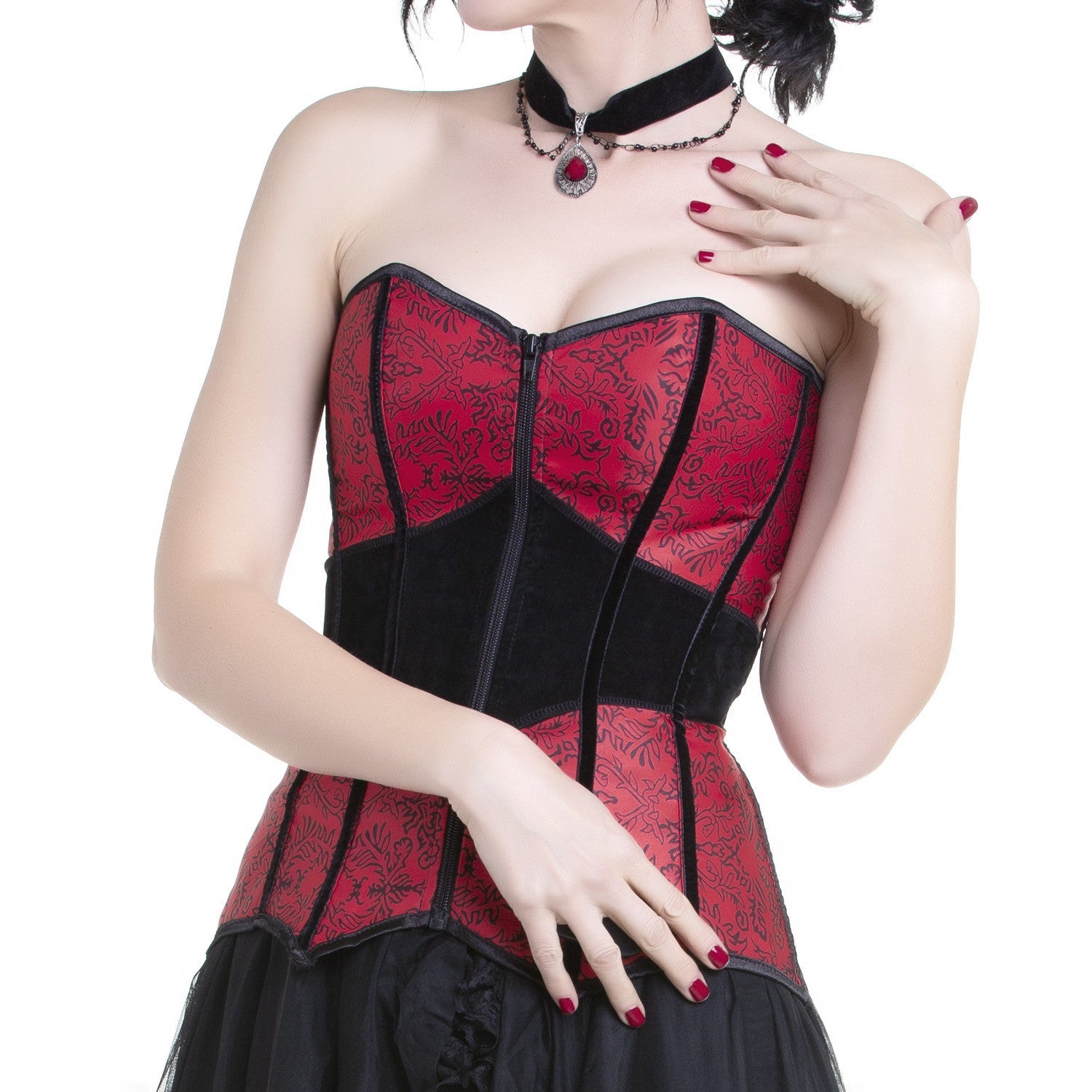 Red and Black Gothic Corset Red and Black Gothic Corset
