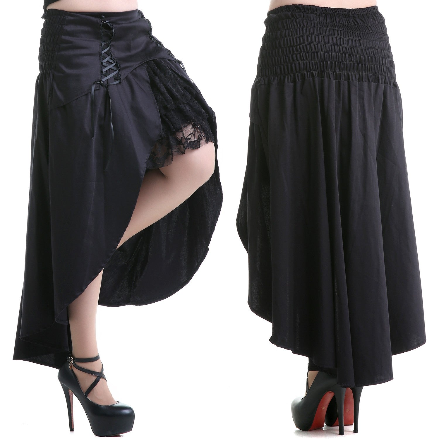 Falda con Encaje y Cruzados - Crazyinlove