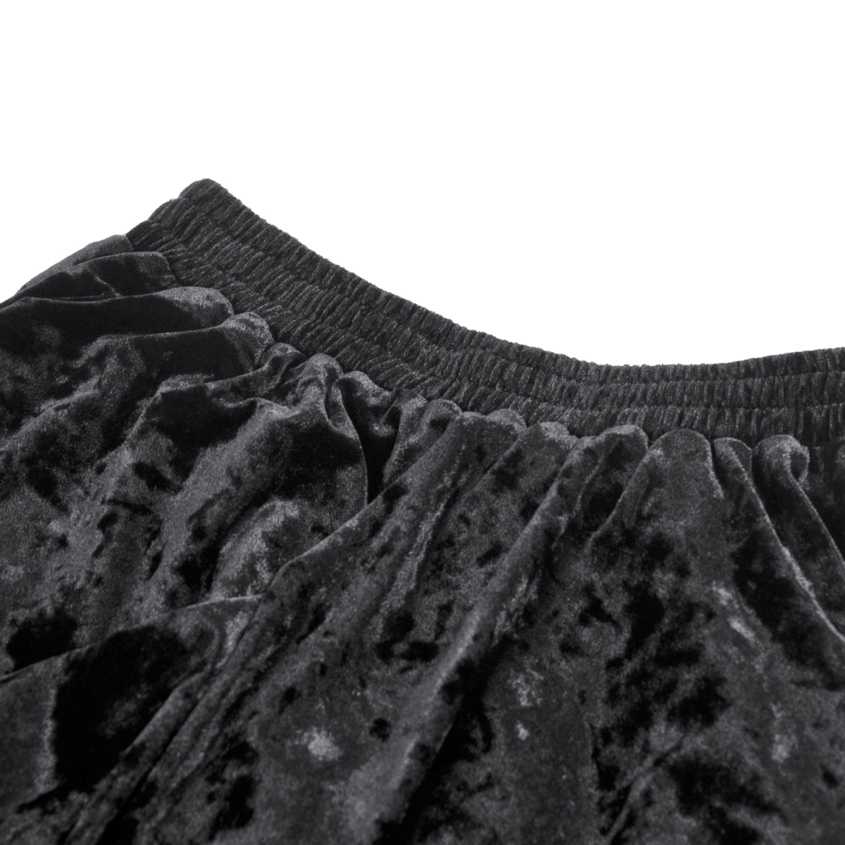 Falda Gótica Maxi Terciopelo Encaje Negra - Crazyinlove