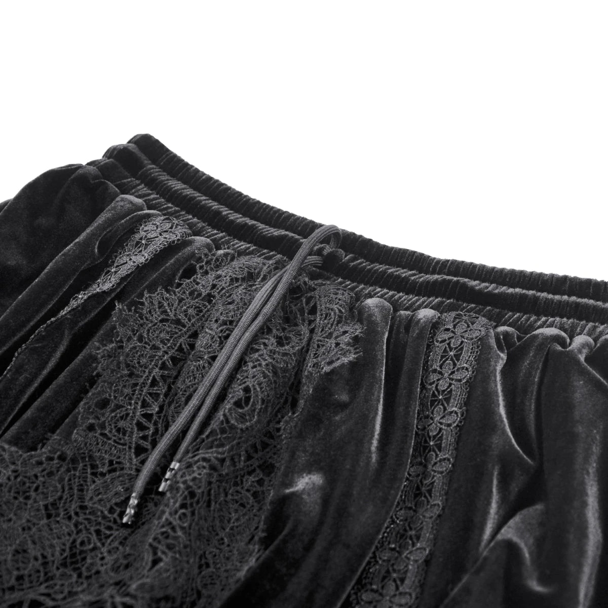 Falda Larga Victoriana de Terciopelo y Encaje - Crazyinlove