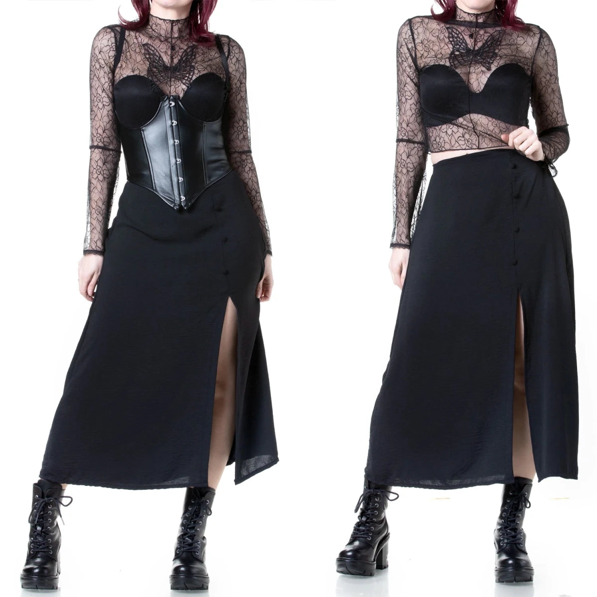 Falda Midi con Abertura Lateral - Crazyinlove