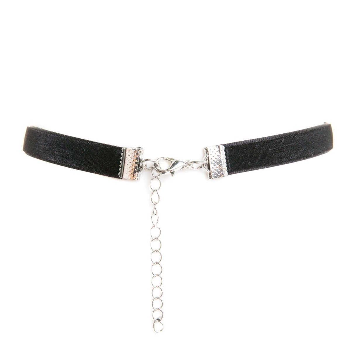 Gargantilla Negra con Colgante Rombo y Piedra Negra - Crazyinlove