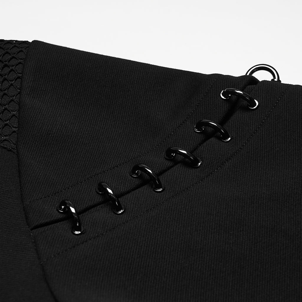 Hoodie Cyberpunk con Capucha de Rejilla - Crazyinlove