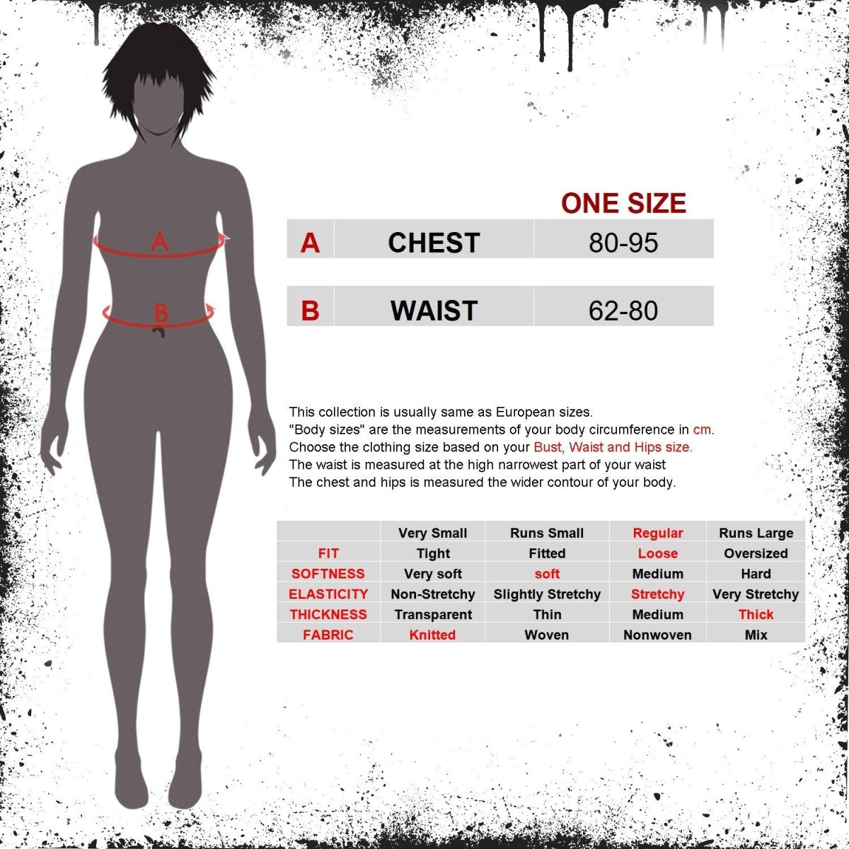 Jersey Punk Rayas Rojo y Negro Suave - Crazyinlove