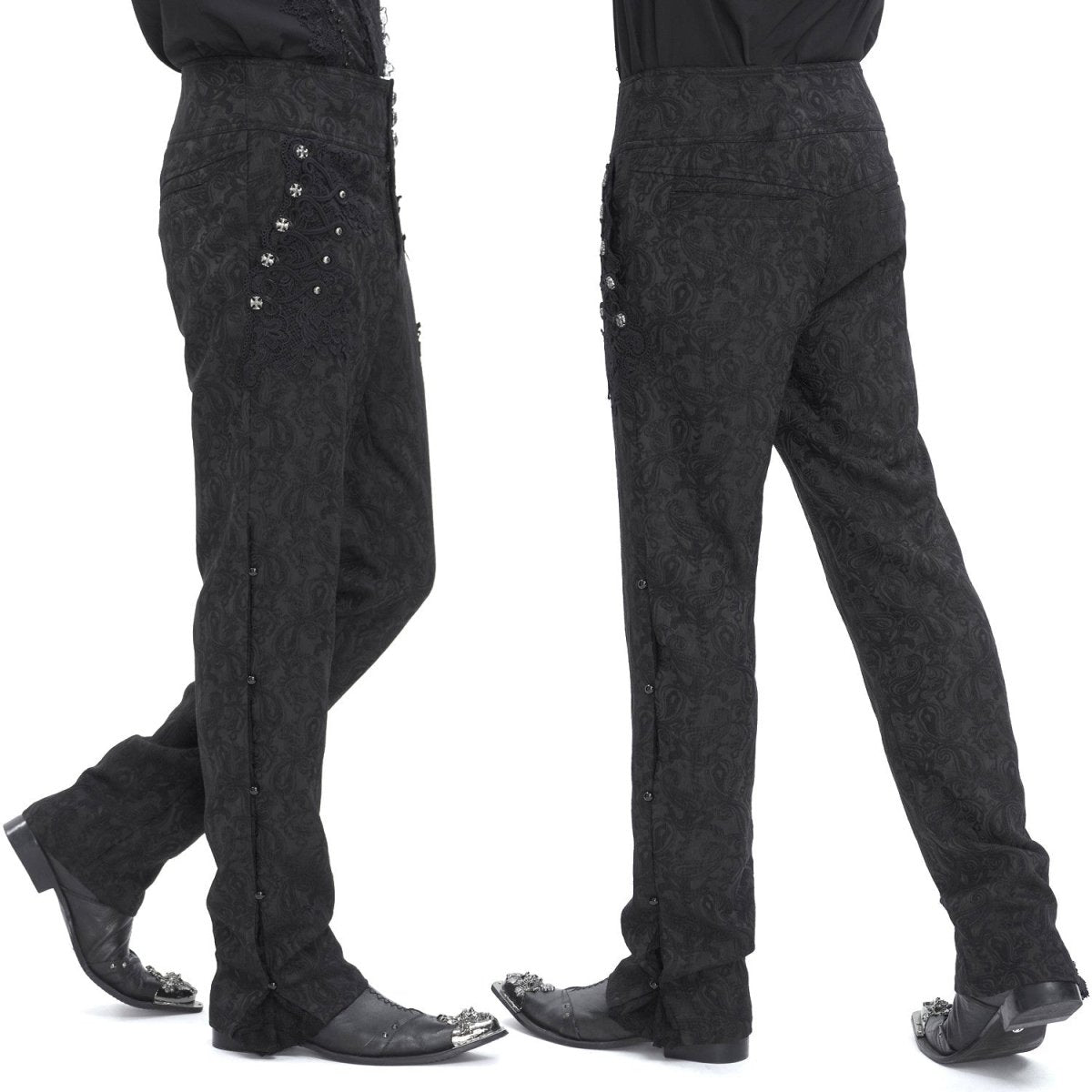 Pantalón Elegante con Brocado para Hombre - Crazyinlove