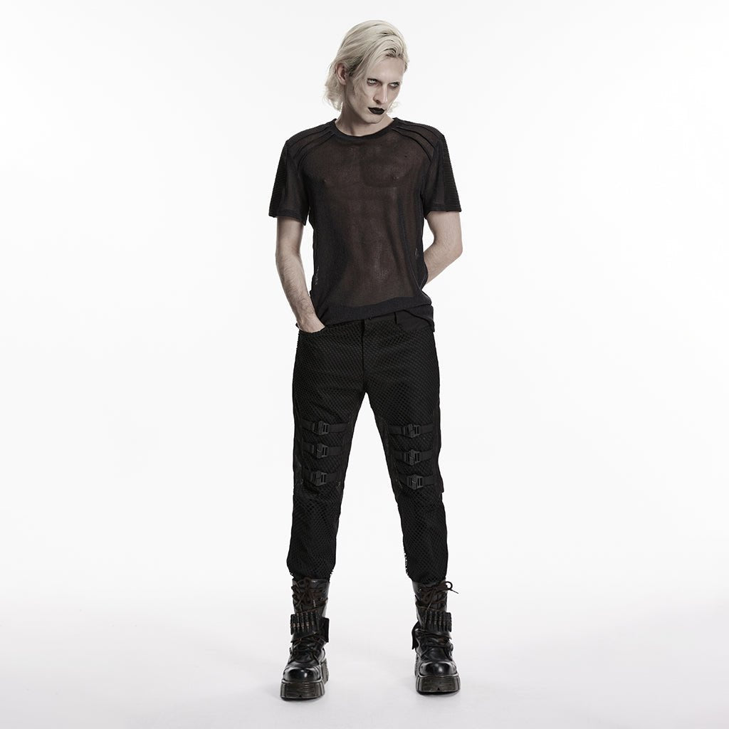 Pantalones Góticos Techwear con Hebillas - Crazyinlove