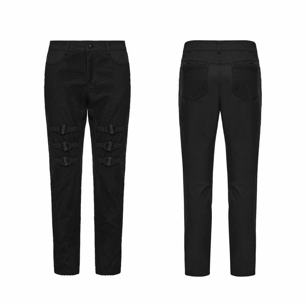 Pantalones Góticos Techwear con Hebillas - Crazyinlove