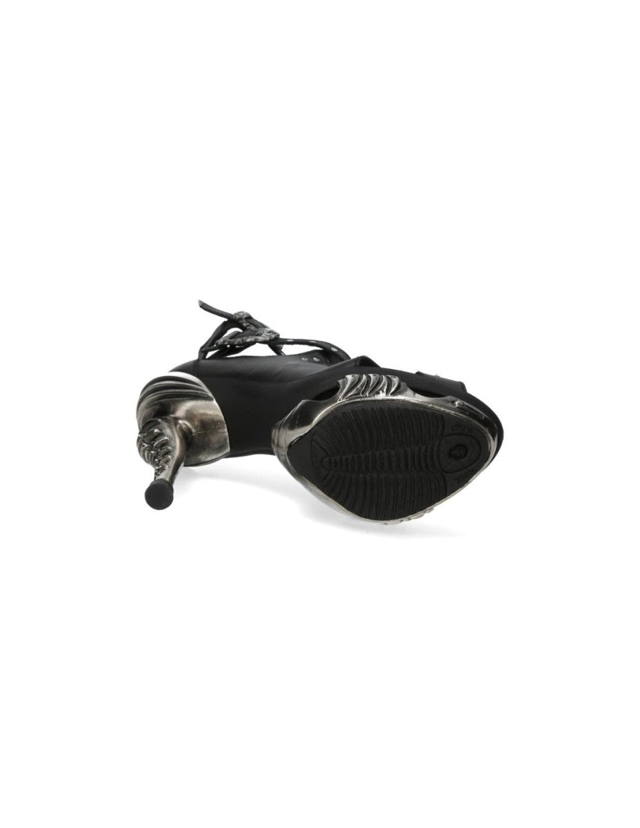 Sandalias de Tacón Metálico 16cm en Piel - Crazyinlove