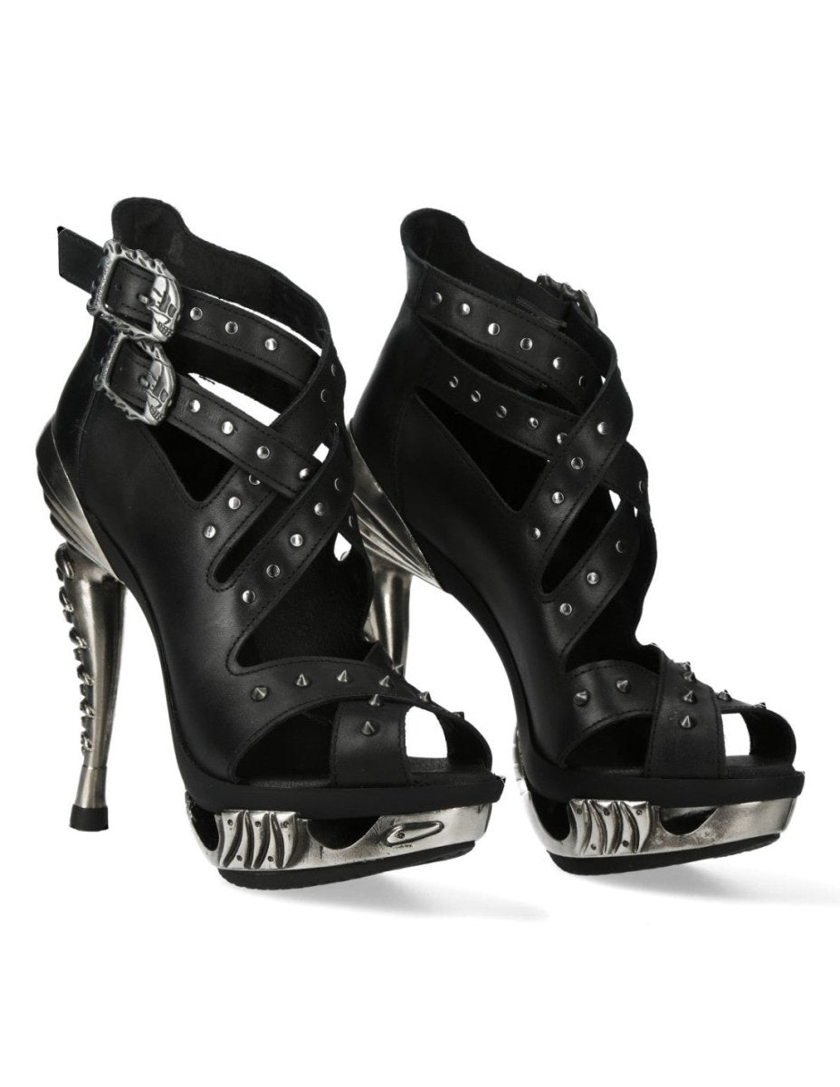 Sandalias de Tacón Metálico 16cm en Piel - Crazyinlove