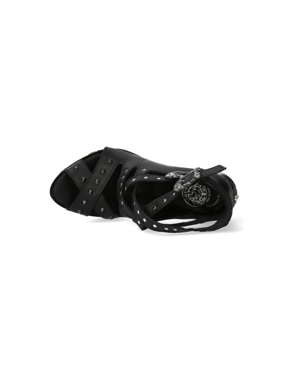 Sandalias de Tacón Metálico 16cm en Piel - Crazyinlove