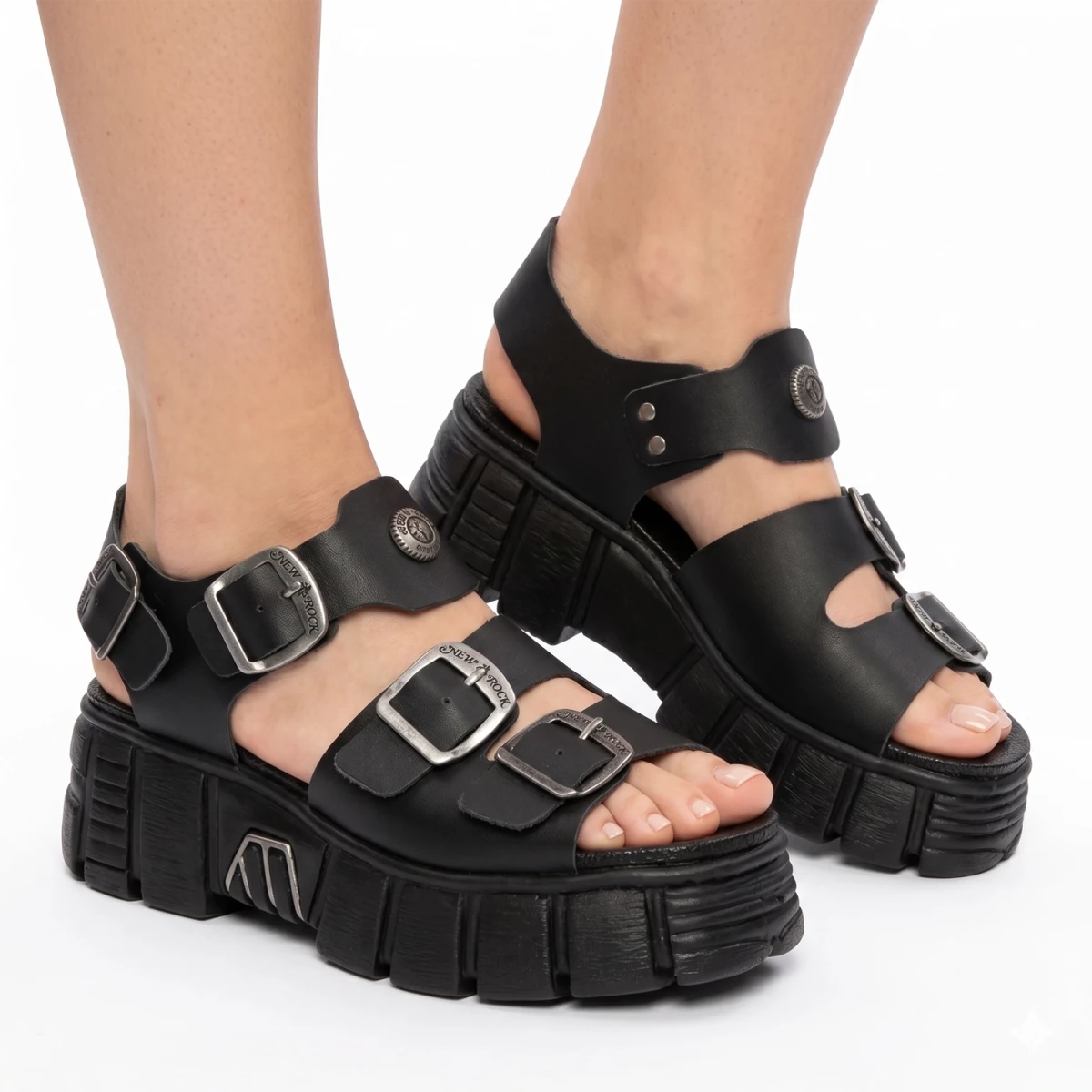 Sandalias Góticas Unisex con Plataforma Void Reactor - Crazyinlove